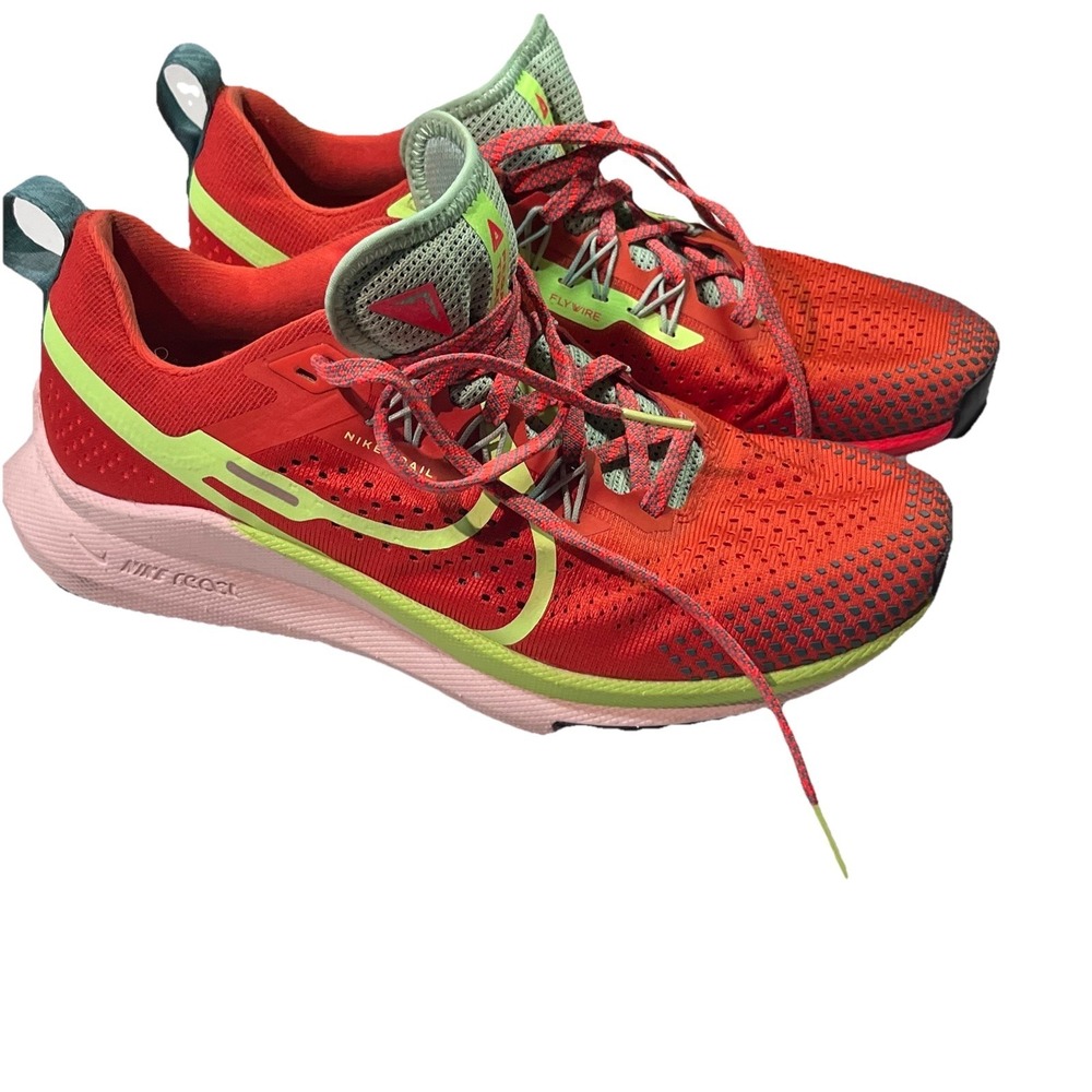 Nike Womens React Pegasus‎ Trail 4 DJ6159-801 Orange Running Shoes Sneakers Sz 7